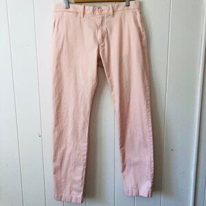 J. Crew Womens Pants Pink Stretch Straight Leg Five Pocket Design Size 32
